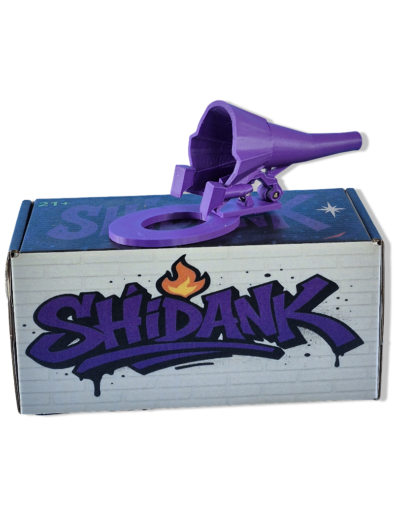 Dock-N-Fill Tier 3: (Grip Lock) Purple on Purple Cone Filler & Grinder Dock.