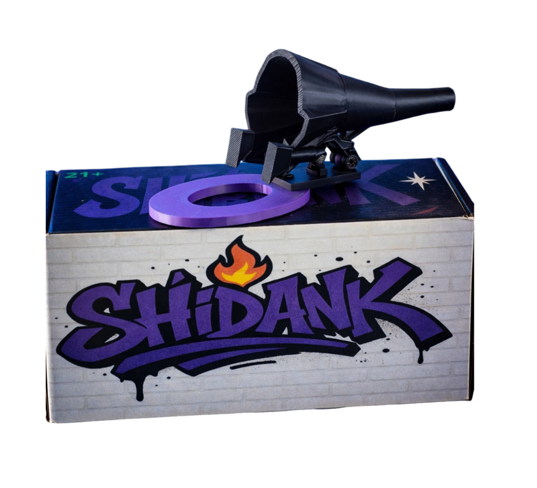 Dock-N-Fill Tier 3: (Grip lock) Black & Purple The Ultimate manual Cone Filler & Grinder Dock.