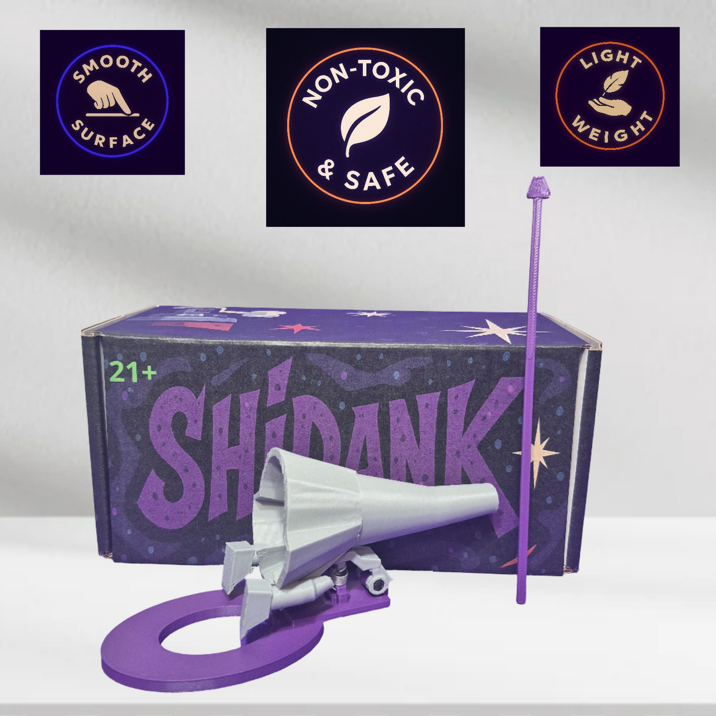 Dock-N-Fill Tier 1: Grey & Purple manual cone-filler & Grinder Dock