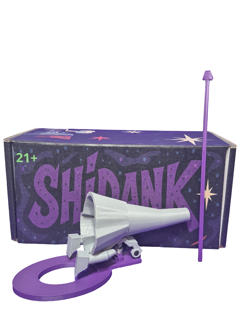 Dock-N-Fill Nivel 2: Gris y Morado El mejor llenador manual de conos y base para moledor.