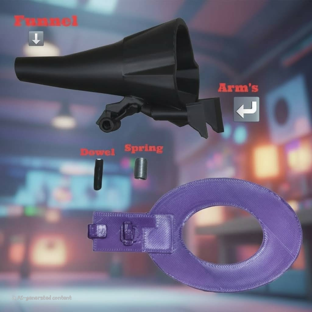 Dock-N-Fill Nivel 2: Blanco y Morado El único llenador manual de conos y base para moledor