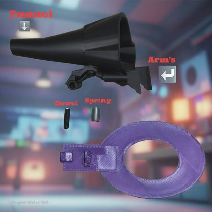 Dock-N-Fill Nivel 2: Blanco y Morado El único llenador manual de conos y base para moledor