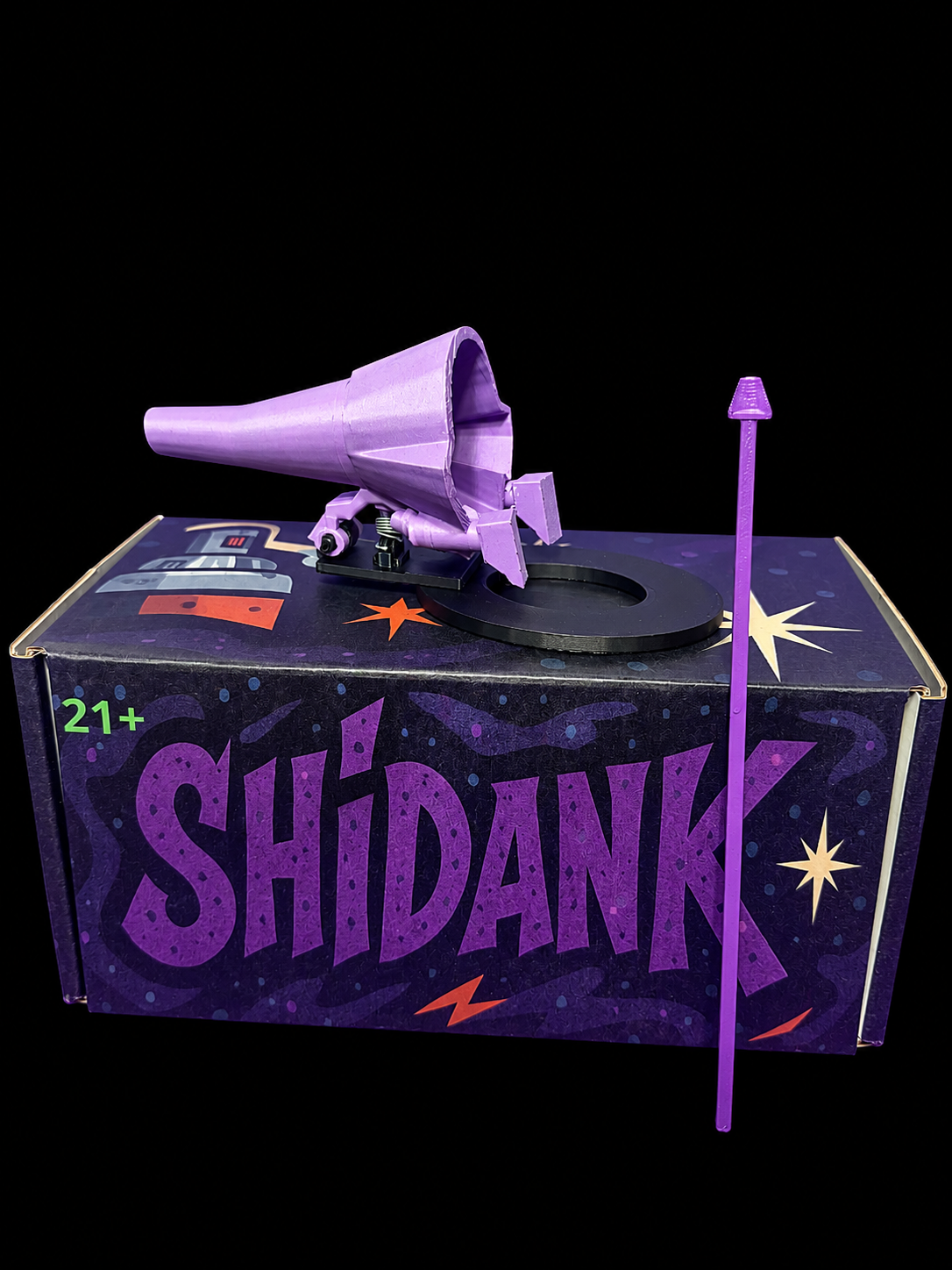 Dock-N-Fill manual-cone filler and grinder dock by Shidank, showing how to fill cones easily with the packing tool and premium packaging."