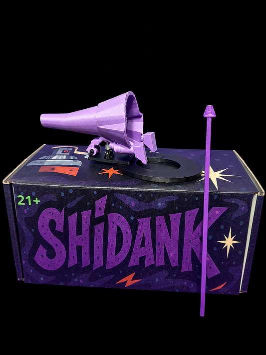 Dock-N-Fill manual-cone filler and grinder dock by Shidank, showing how to fill cones easily with the packing tool and premium packaging."