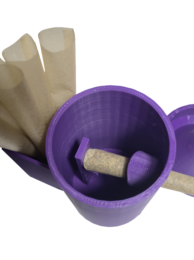 The Ash-Hole: Your On-Deck Pre-Roll & Ash cup Station[Purple]