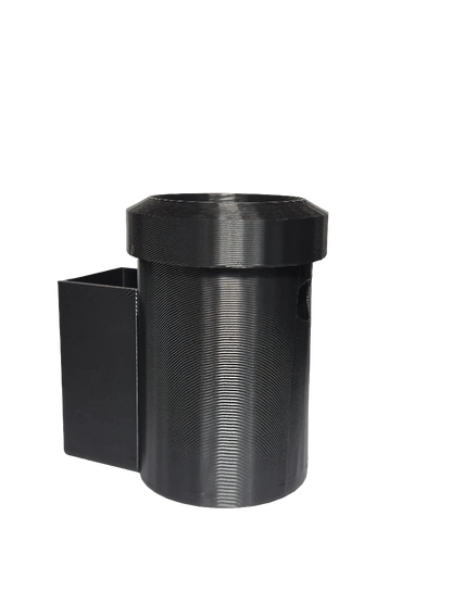 The Ash-Hole: Your On-Deck Pre-Roll & Ash cup Station(Black)