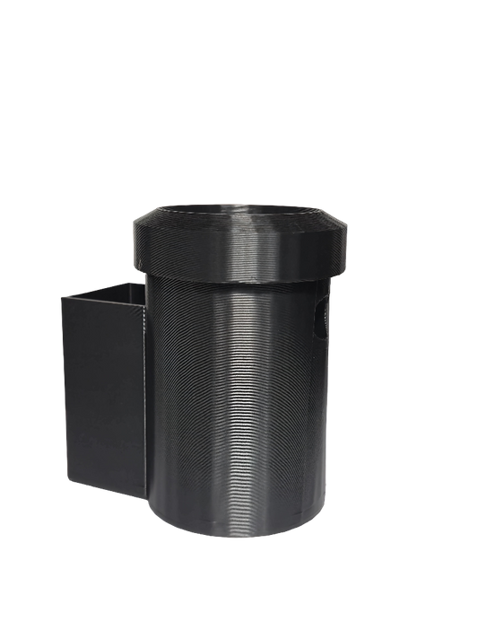 The Ash-N-Stash: Your On-Deck Pre-Roll & Ash cup Station(Black)